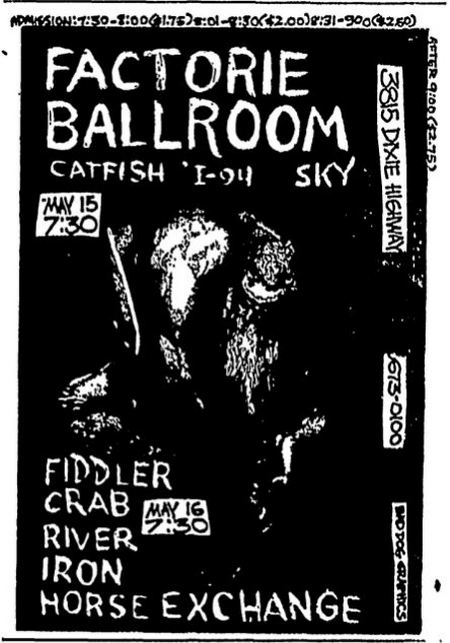 Factorie Ballroom - Catfish Concert Poster (newer photo)